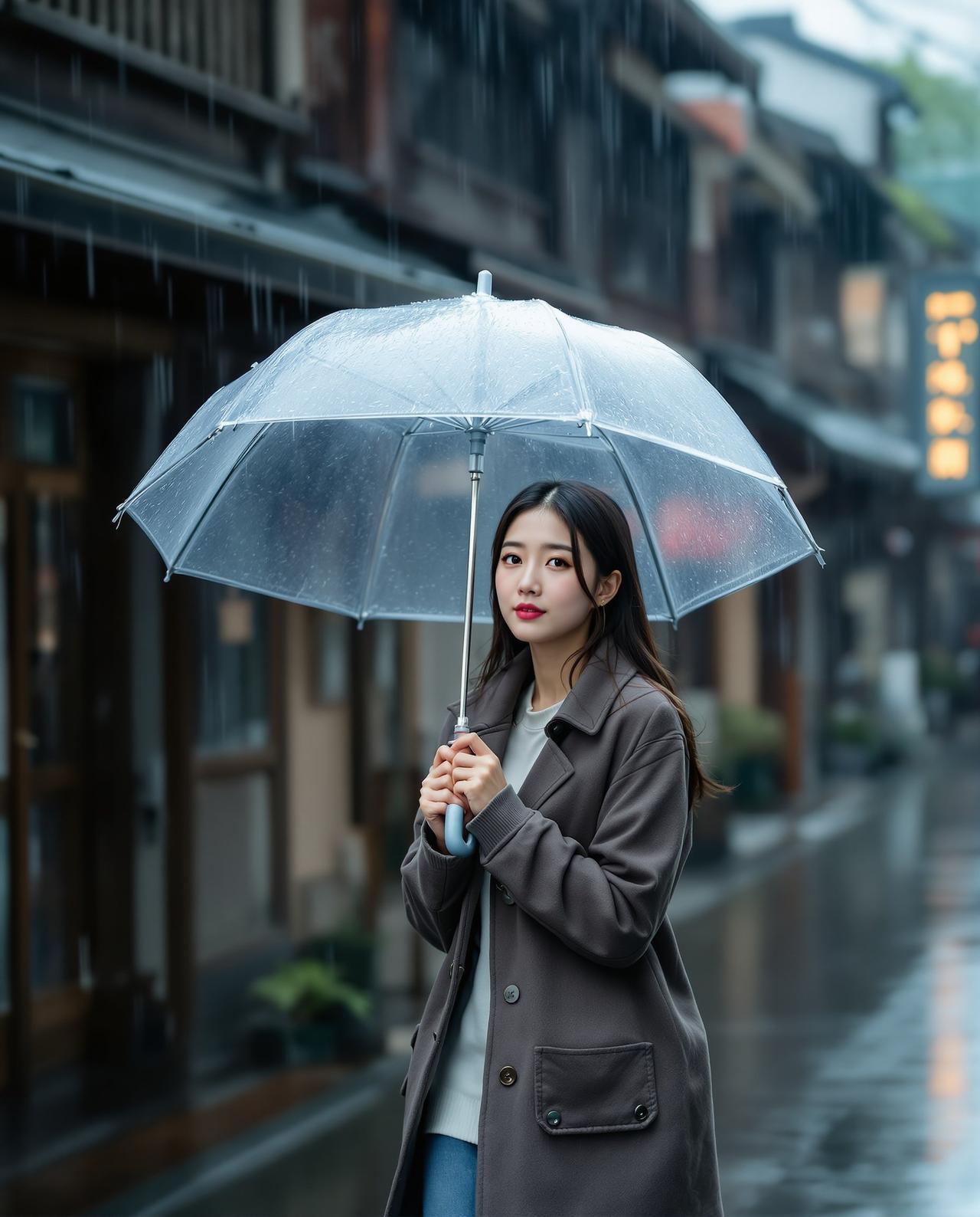 福利姬图 - 日系雨中漫步