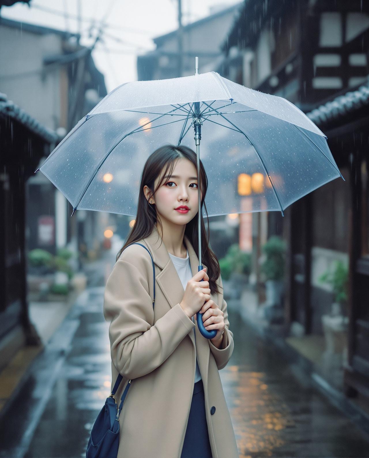 福利姬图 - 日系雨中漫步